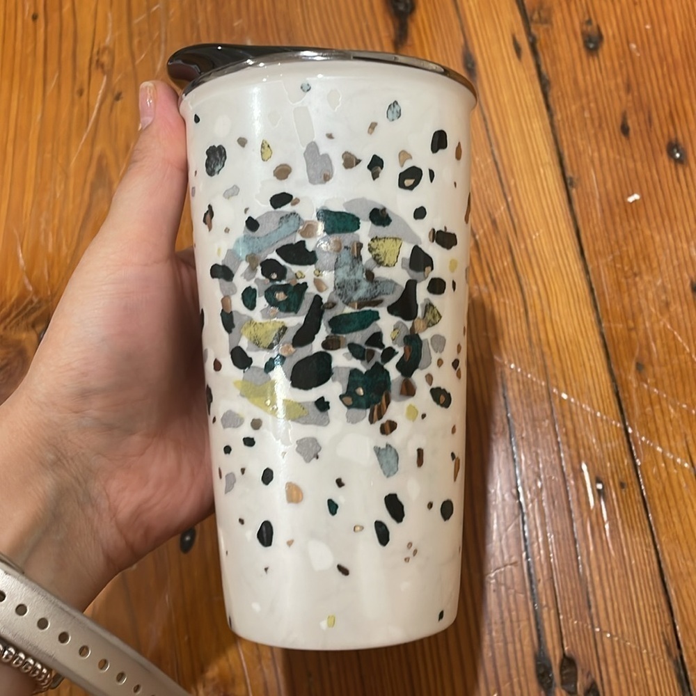 Starbucks Ceramic Mug 2014 Holiday 12 Oz, Confetti Sparkle - Picture 2 of 8